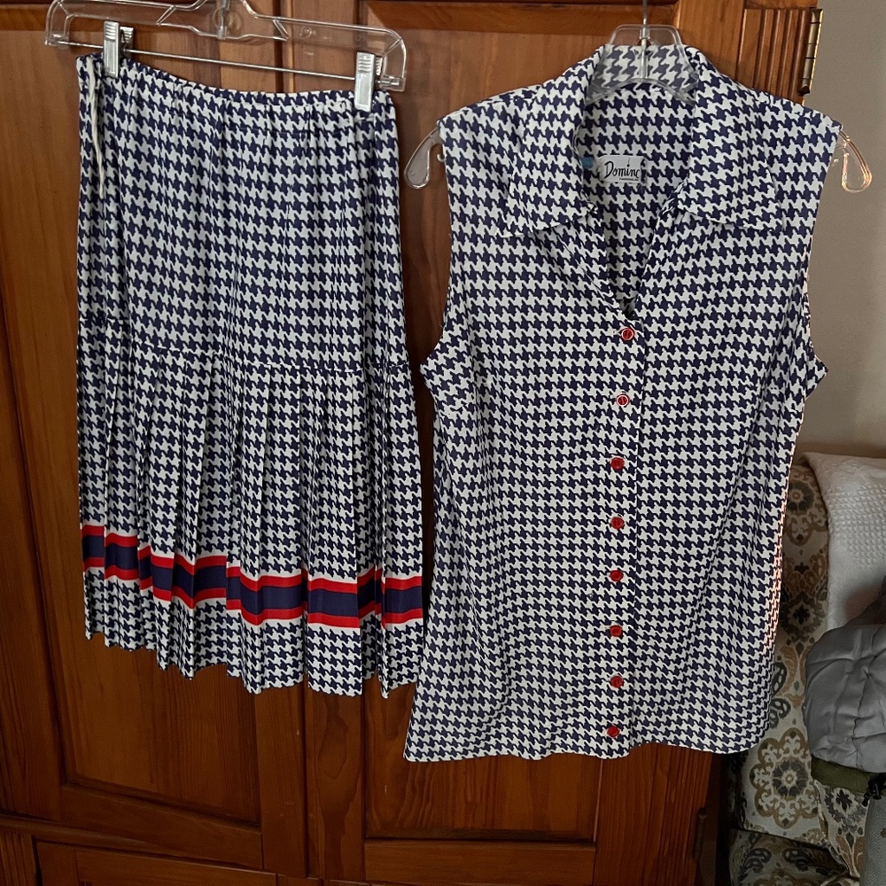 Vintage Domino 2-piece one of a kind dress